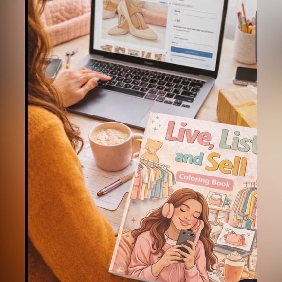 Live , List and Sell Adult and Teen Coloring Book for Resellers - Picture 3 of 12
